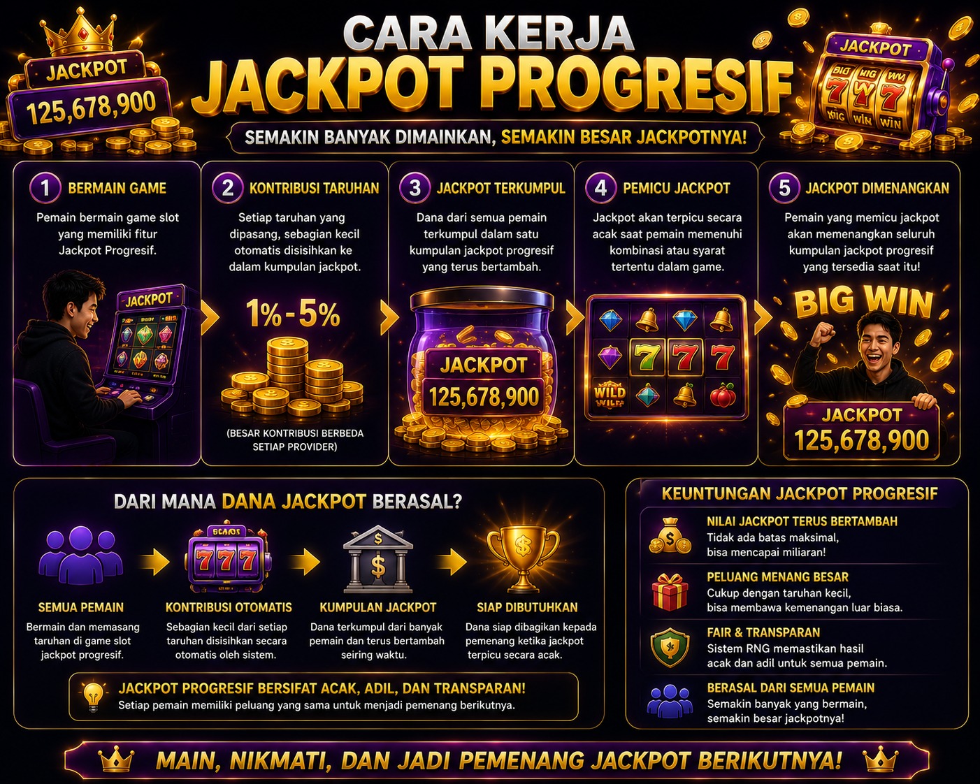 Cara Kerja Jackpot Progresif